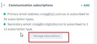 Check and Update Communication Subscriptions