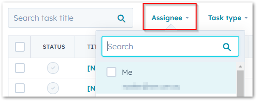 Filter tasks to show that ones that have incorrect assignee