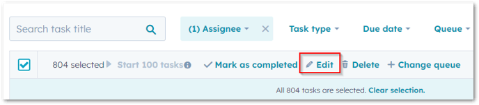 Edit assignee