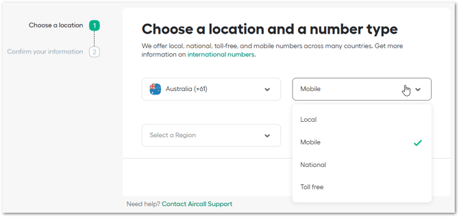 Create mobile number