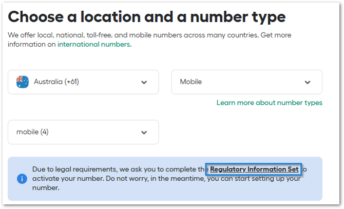 Regulatory Information Set