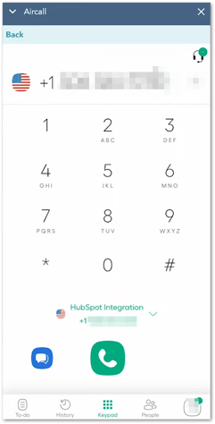 Aircall dialer HubSpot