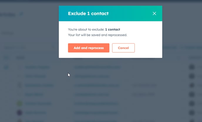 Exclude Contact from Active List Example