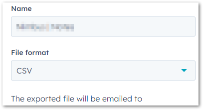 export the report