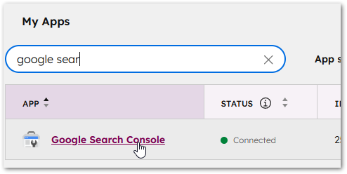 Google Search Console&nbsp; app