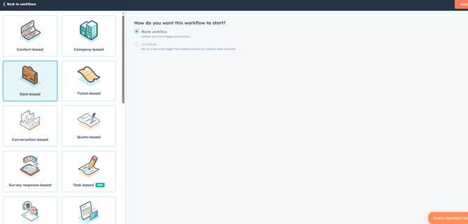 HubSpot Deal Based Create Workflow