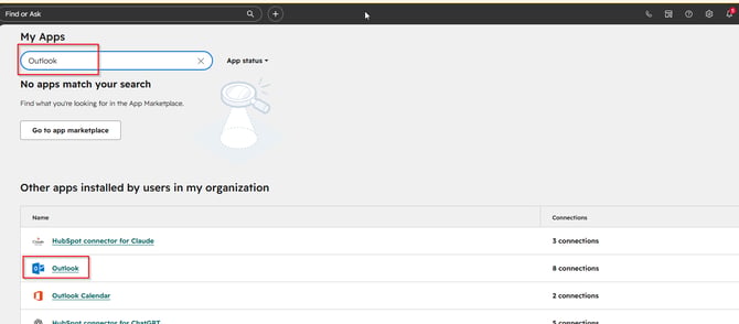 HubSpot Install Outlook Add On