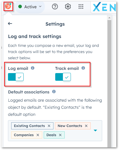 disable your default Log and Track settings in Gmail