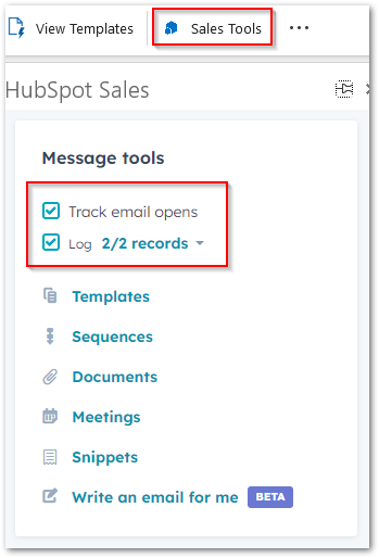 disable your default Log and Track settings in Outlook