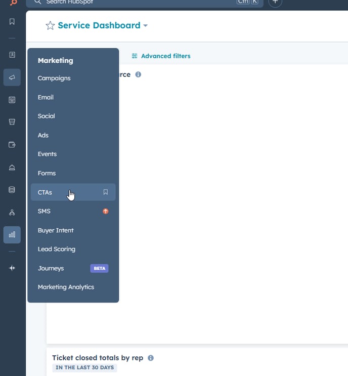 HubSpot Marketing CTA