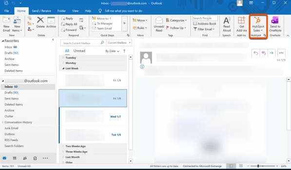 HubSpot Sales Icon Outlook