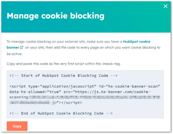 Manage Cookie Blocking