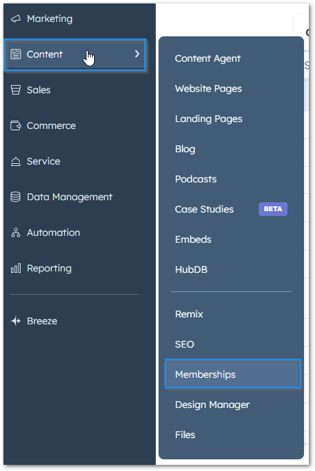 Memberships HubSpot