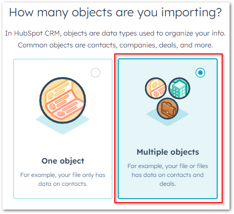 choose Multiple objects