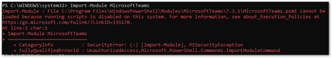PowerShell error