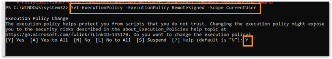 Execution Policy PoweShell