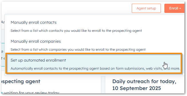 Set up automated enrollment
