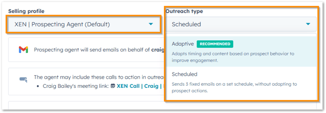 Set outreach type