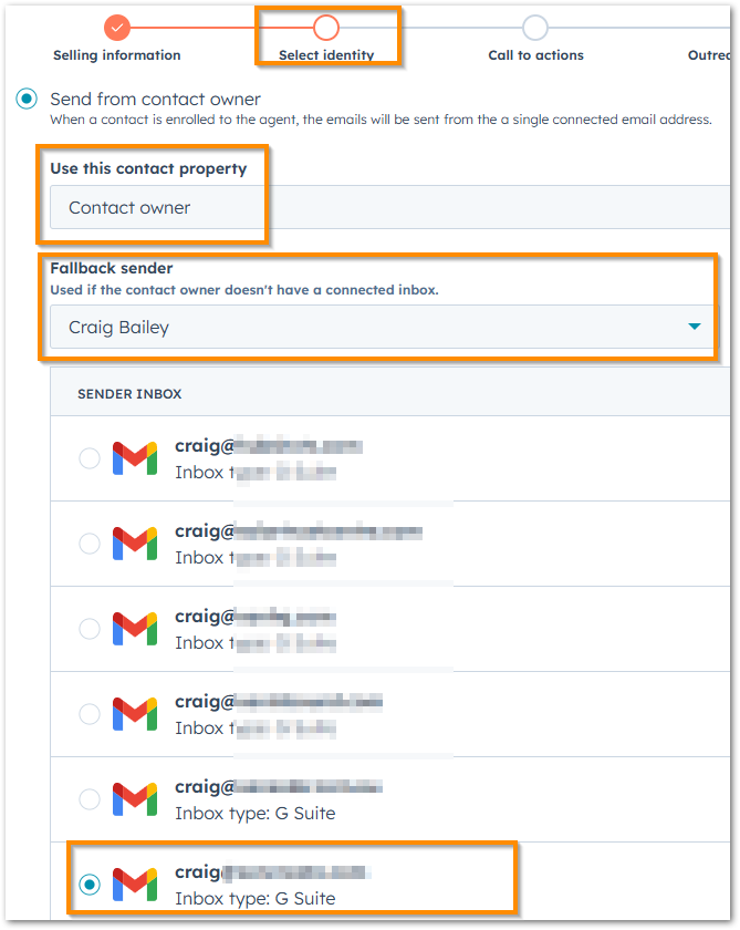 Set who the send-from user is 