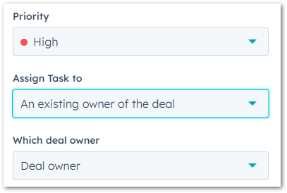 Set priority if appropriate and assignee to task in Workflow