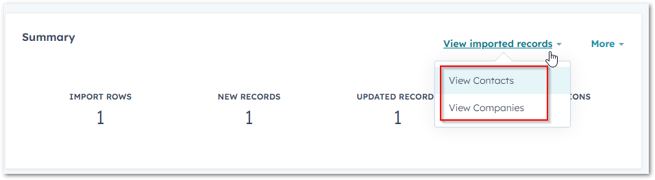 Quickly view your records