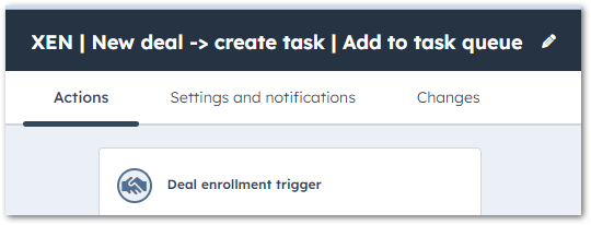 Add a descriptive name to your Workflow