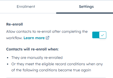 workflow-re-enrollment-settings
