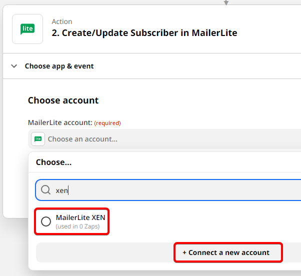 Connect MailerLite