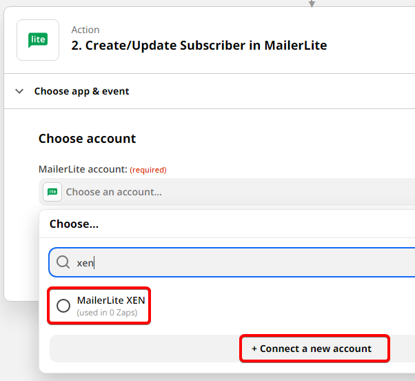 MailerLite Zapier