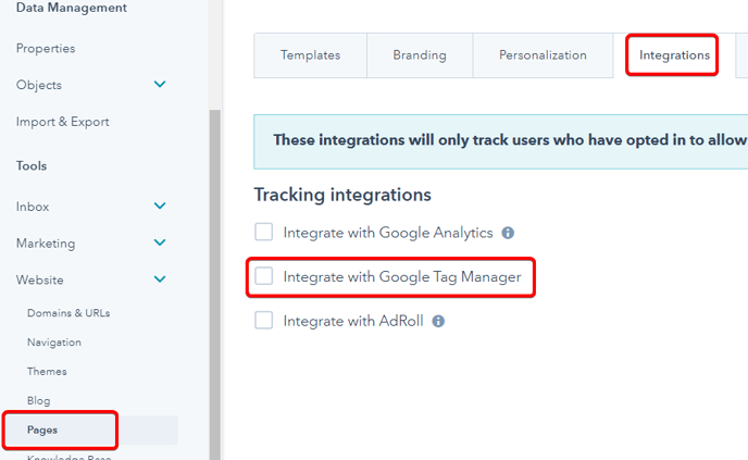 Google Tag Manager HubSpot Integration
